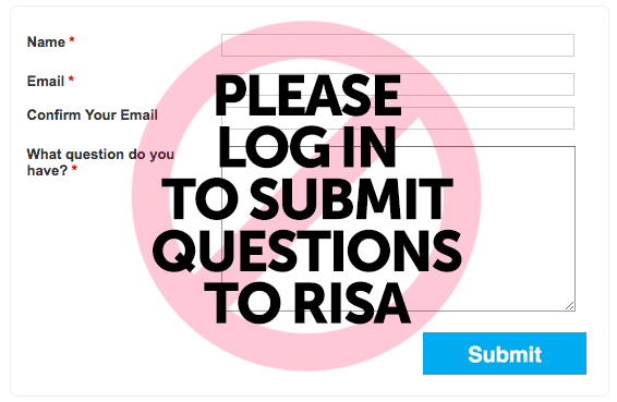 Please Log In To Submit Questions To Risa