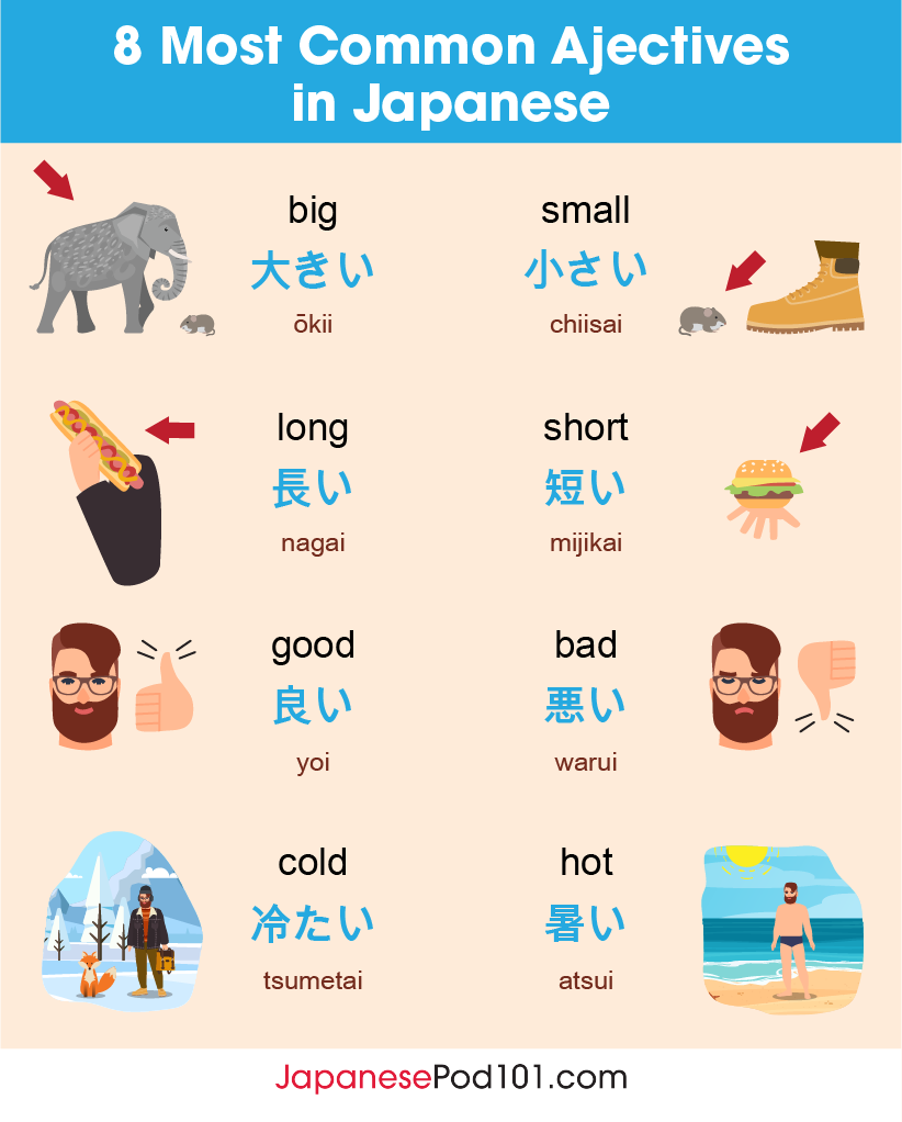 Learn the Top 100 Essential Japanese Adjectives