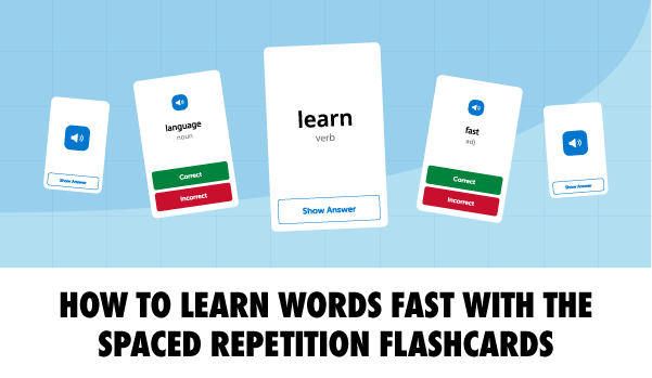 Mobile-Responsive Flashcards at EnglishClass101.