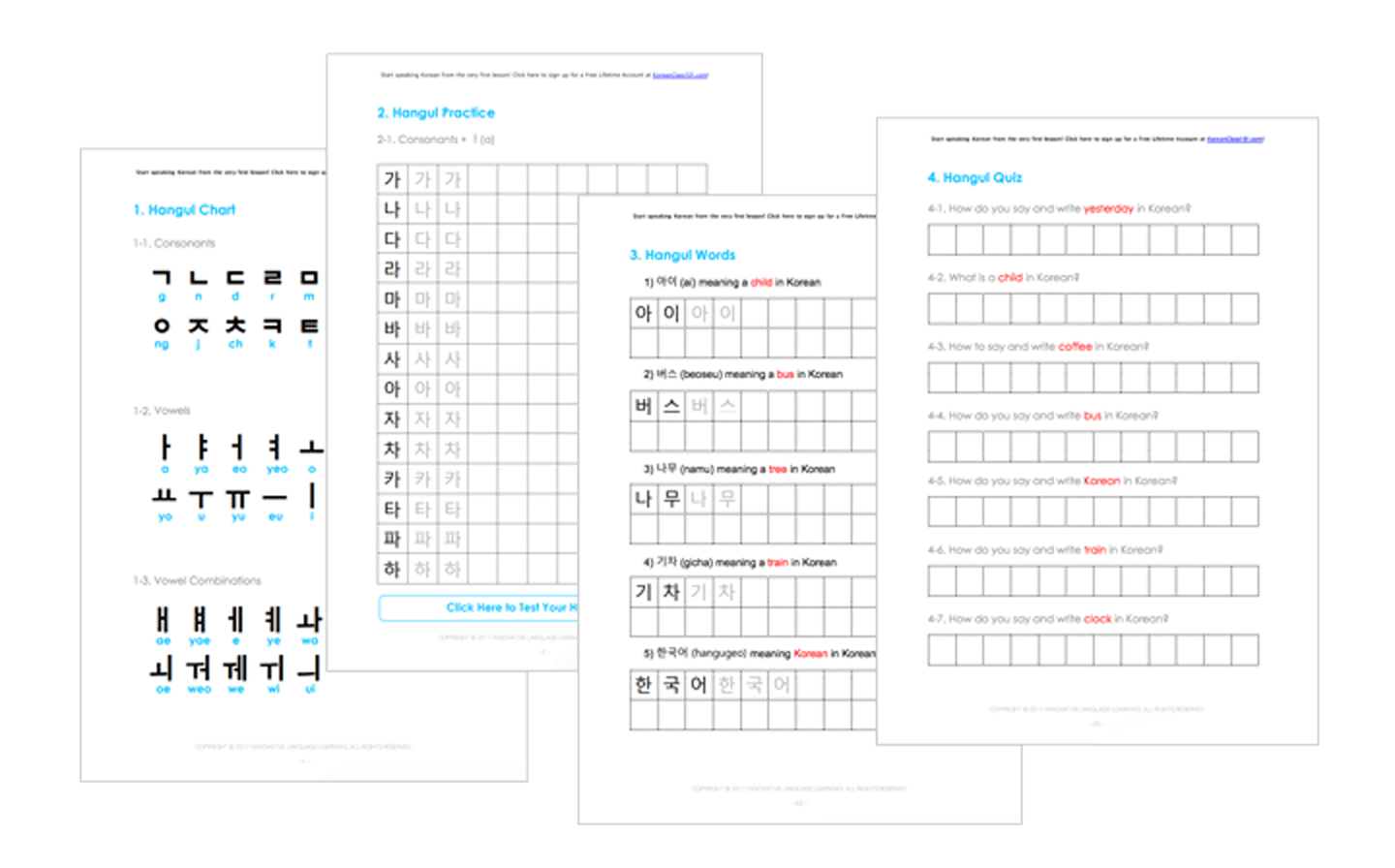 16+ Korean Worksheets for Beginners PDF Printables