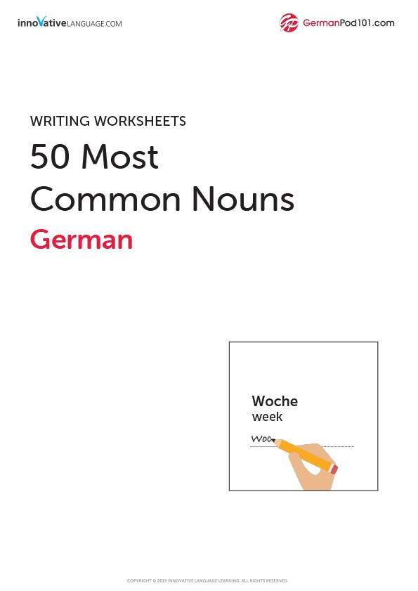 16 German Worksheets For Beginners PDF Printables