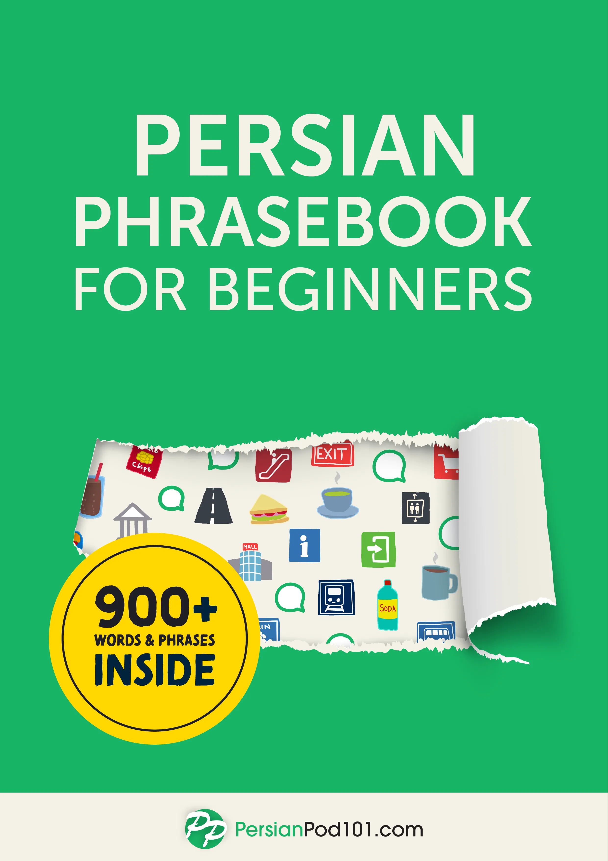 Cover of the free Persian Phrasebook for Beginners by PersianPod101