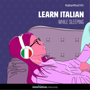 Learn Italian While Sleeping audiobook cover