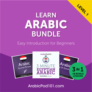Learn Arabic Bundle: Easy Introduction for Beginners, Level 1 audiobook cover