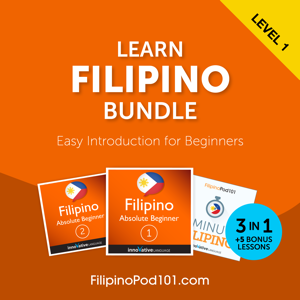 Learn Filipino Bundle: Easy Introduction for Beginners, Level 1 audiobook cover