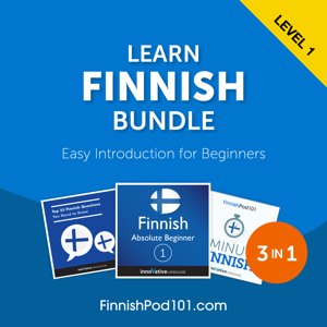 Learn Finnish Bundle: Easy Introduction for Beginners, Level 1 audiobook cover