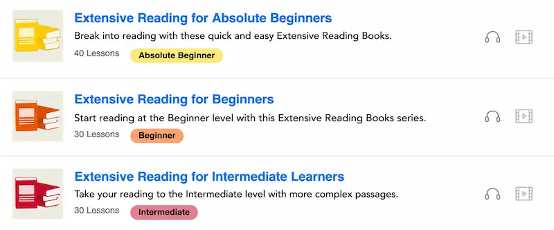 English Tadoku Books for Every Level