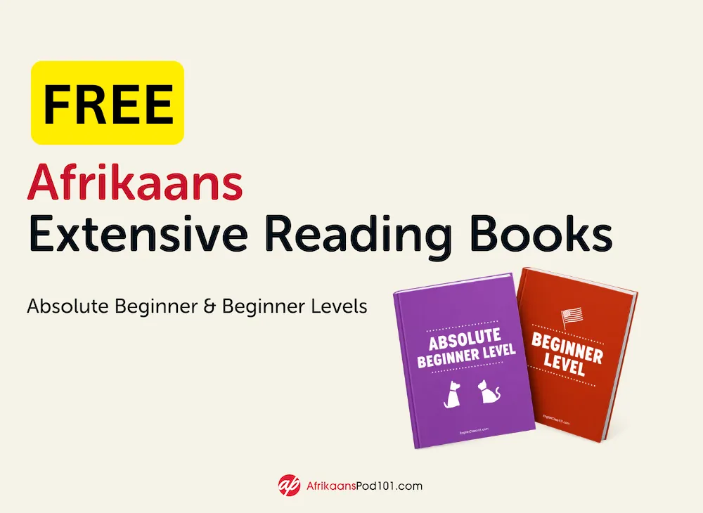 Free Afrikaans Extensive Reading Books for Absolute Beginner and Beginner learners