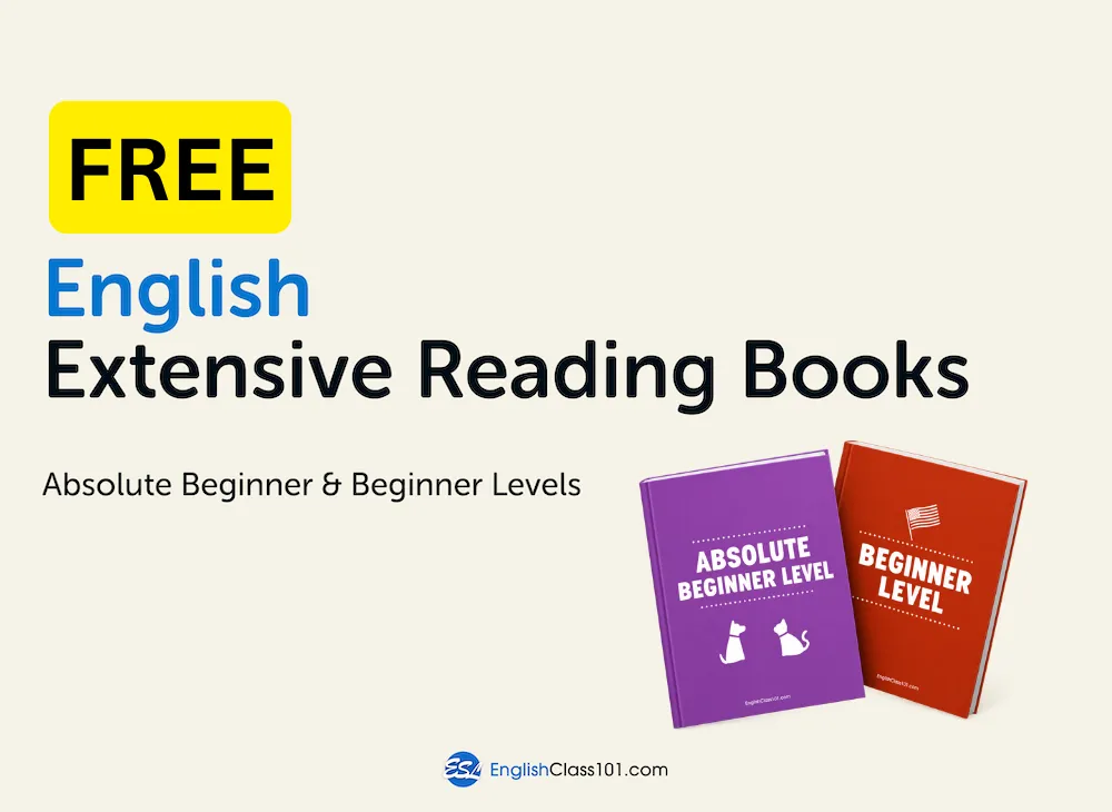 Free English Extensive Reading Books for Absolute Beginner and Beginner learners
