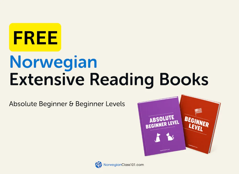Free Norwegian Extensive Reading Books for Absolute Beginner and Beginner learners