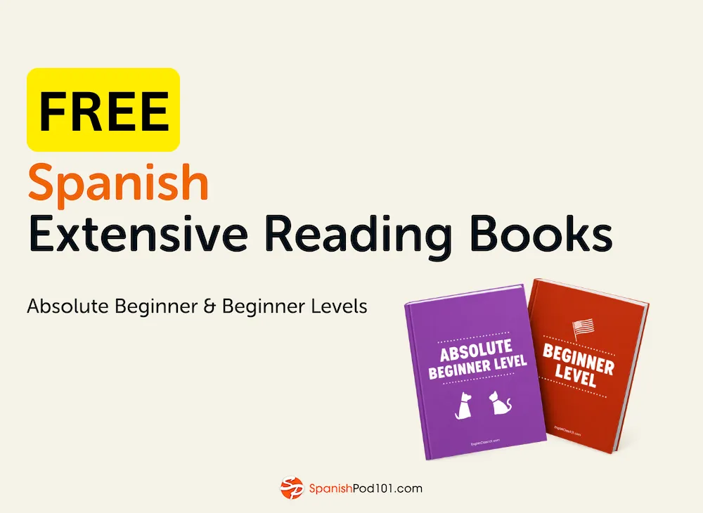 Free Spanish Extensive Reading Books for Absolute Beginner and Beginner learners