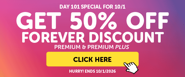 Get 50% OFF Premium & Premium PLUS.