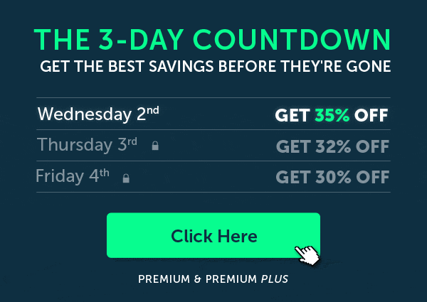Get 35% OFF Premium & Premium Plus.