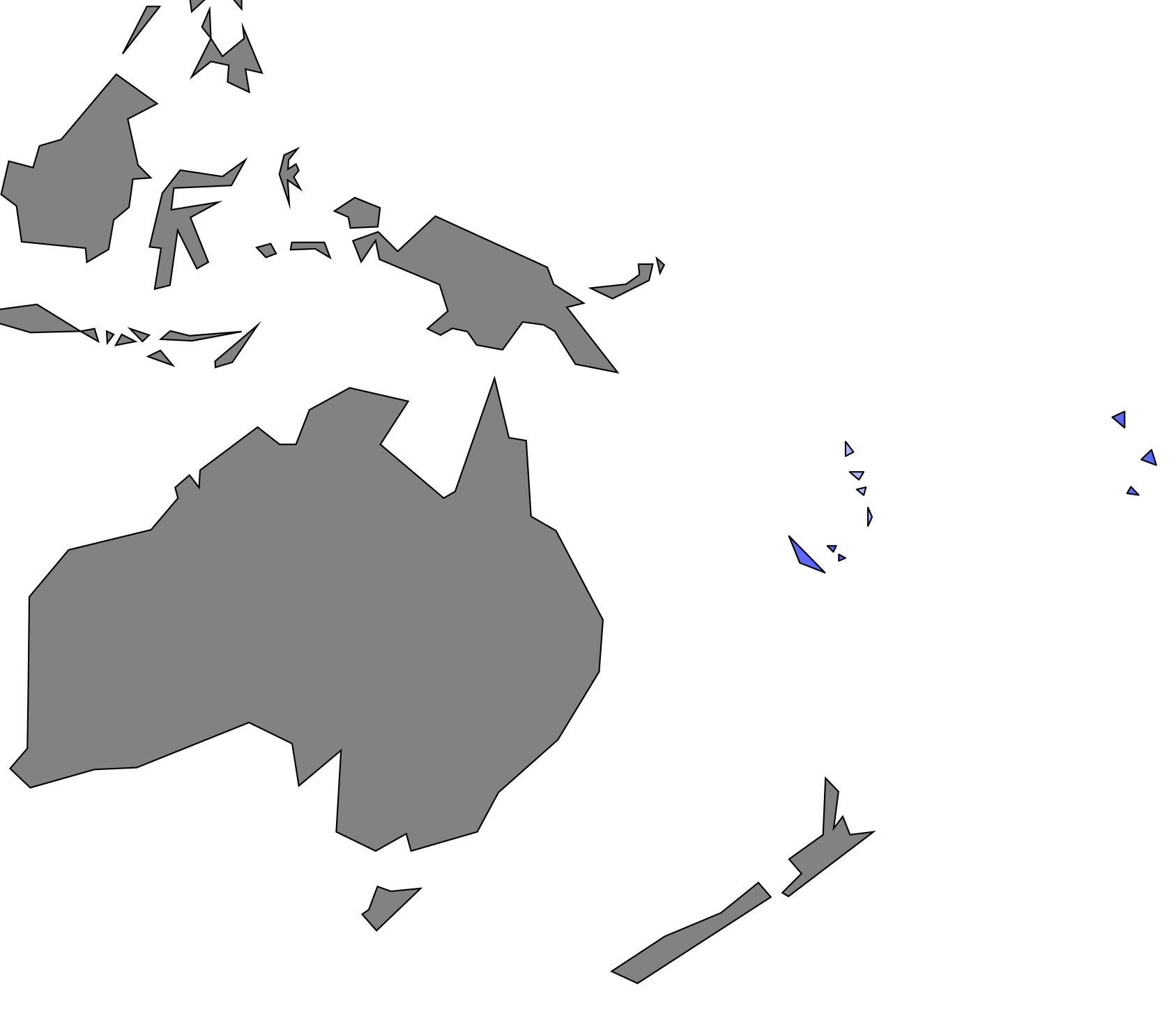 Official French Speaking regions of oceania