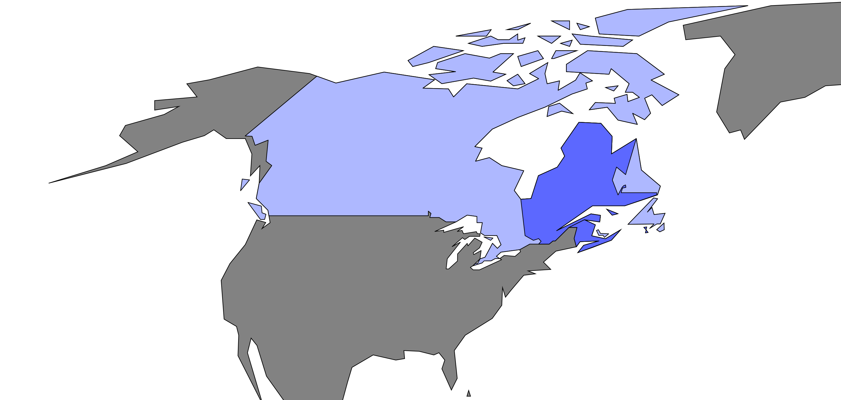 Official French Speaking regions of North America