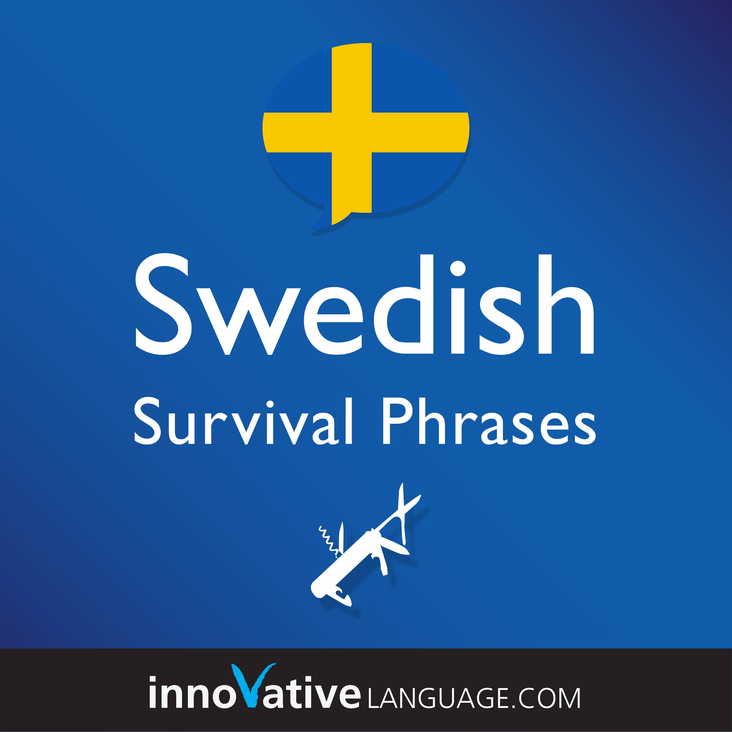 Free Survival Phrases audiobook for learning Swedish while driving.