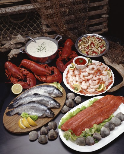 chinese word of the day - seafood (名词)